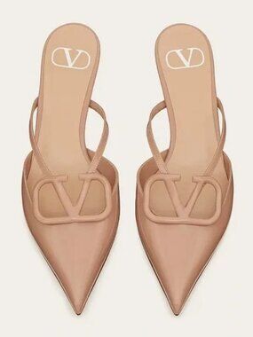 Valentino Garavani Patent Leather VLOGO Pump Heels Mule